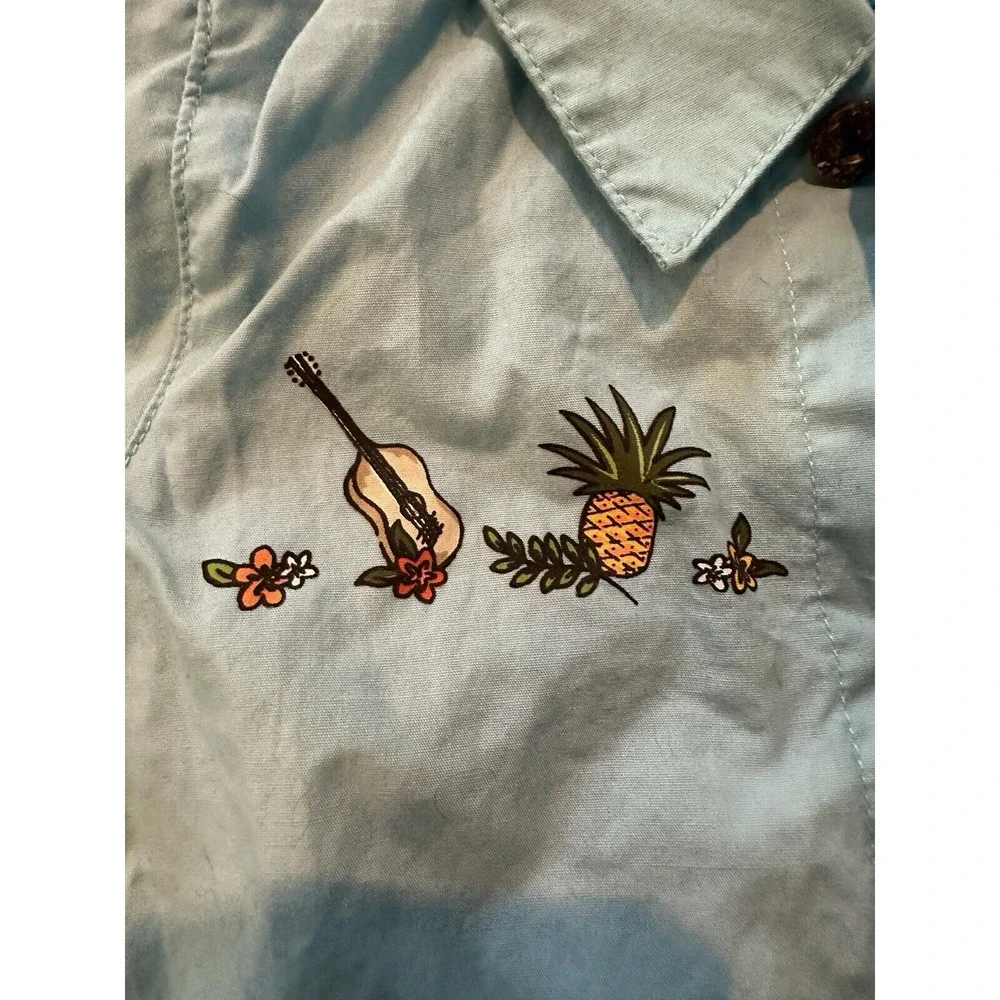 Gymboree Romper Outfit 3-6 Months Vintage 2004‎ Pineapple Beach Hawaiian EUC